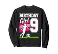 9 Year Old Soccer Birthday Party Sweatshirt - Minimalist Print Unisex