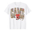 Leopard Checkered Game Day Soccer T-Shirt - Custom Art Print Men Women
