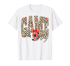 Leopard Checkered Game Day Soccer T-Shirt - Custom Art Print Men Women