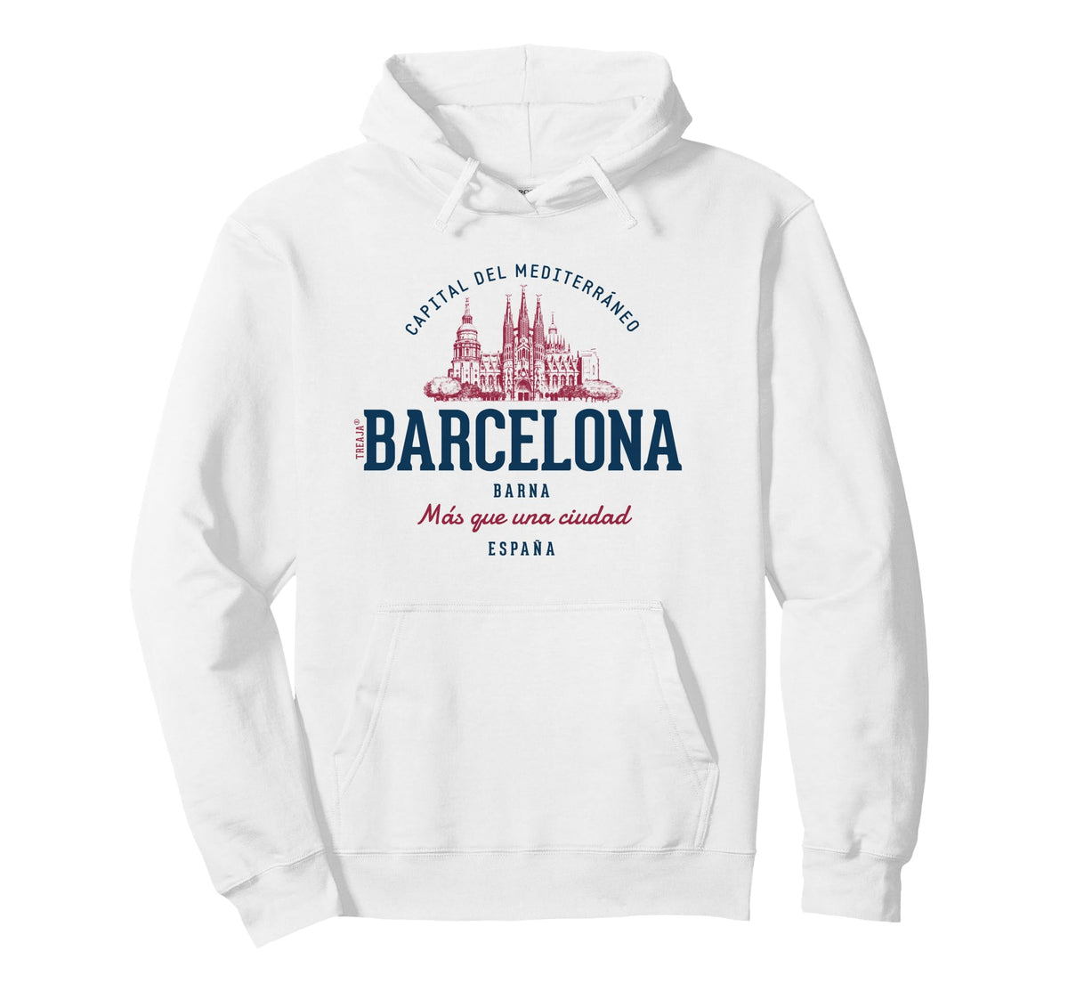 Spain Styled Barcelona Hoodie - Custom Art Print Men Women