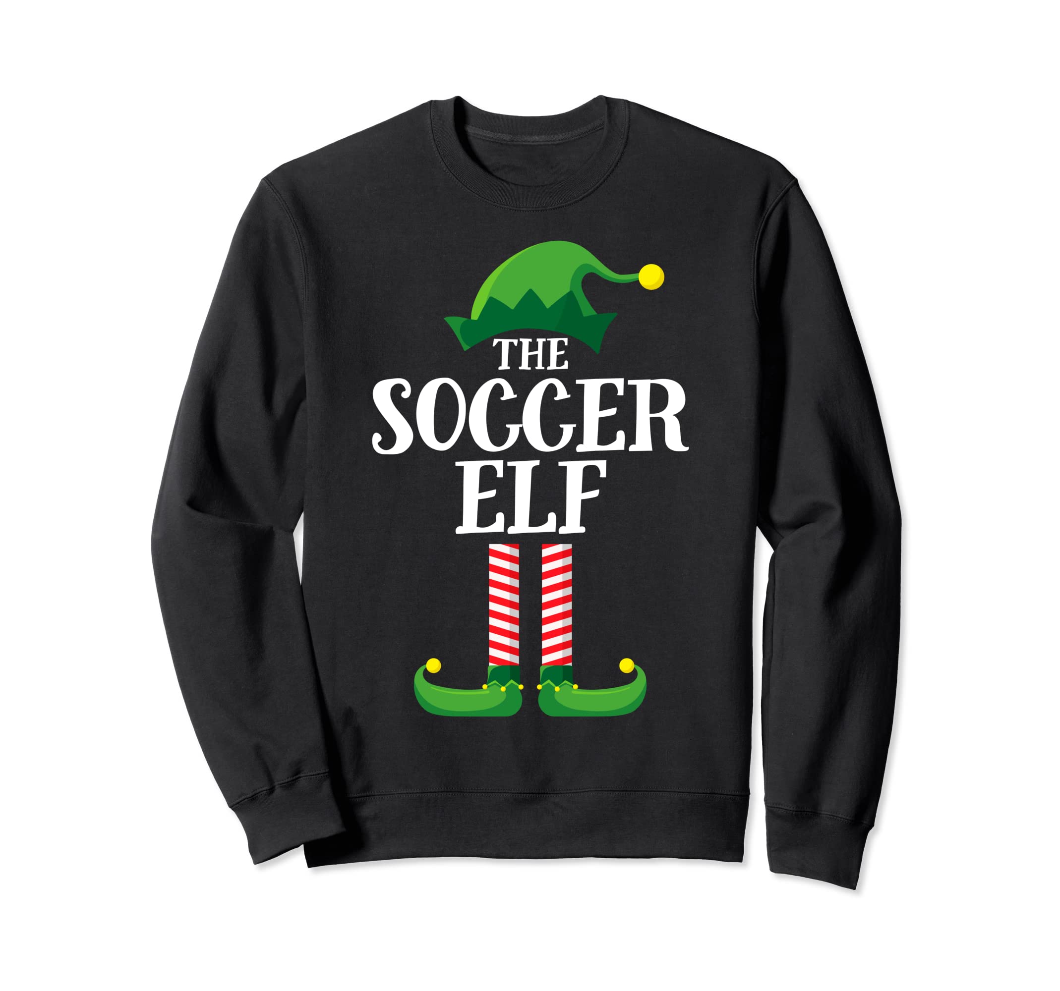 Soccer Elf Matching Family Group Sweatshirt - Minimalist Print for Adults