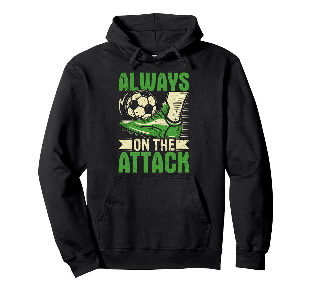 Soccer Always Attack Striker Mindset Hoodie - Custom Art Print for Adults