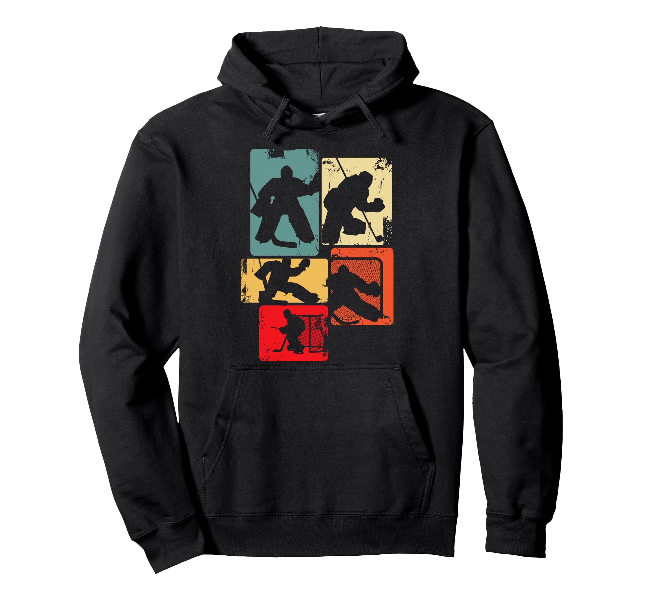 Ice Hockey Goalkeeper Children Hoodie - Minimalist Print for Adults