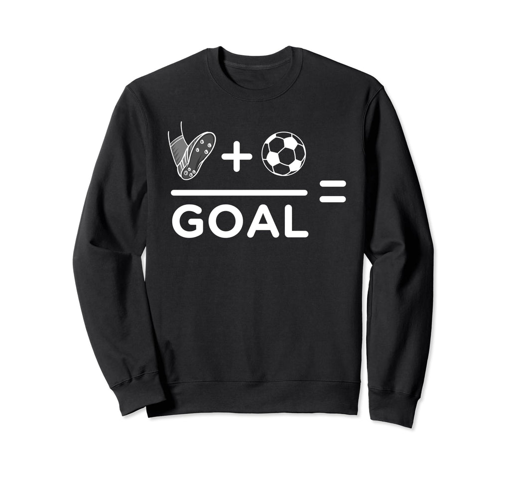 Funny Soccer Player Math Goal Lover Sweatshirt - Graphic Print Unisex