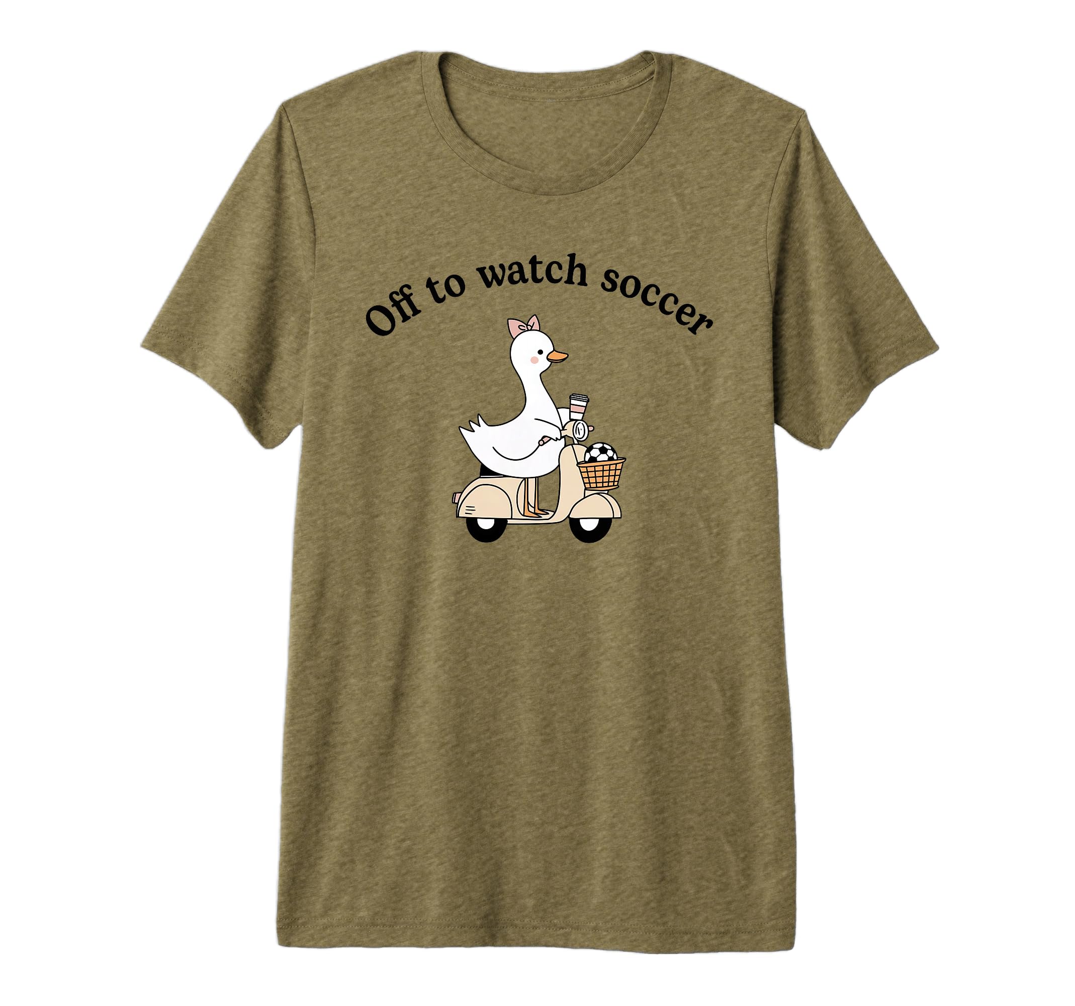Soccer Mom Off To Watch Soccer Goose T-Shirt - Minimalist Print Unisex