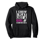I Know I Play Like Football Try To Keep Up Hoodie - Custom Art Print Unisex