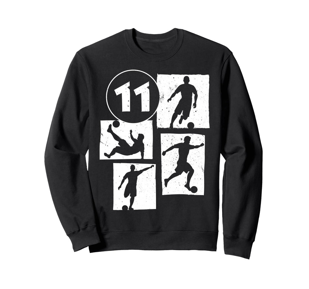 11Th Birthday Soccer Player Sweatshirt - Streetwear Style Men Women