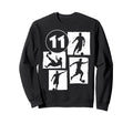 11Th Birthday Soccer Player Sweatshirt - Streetwear Style Men Women