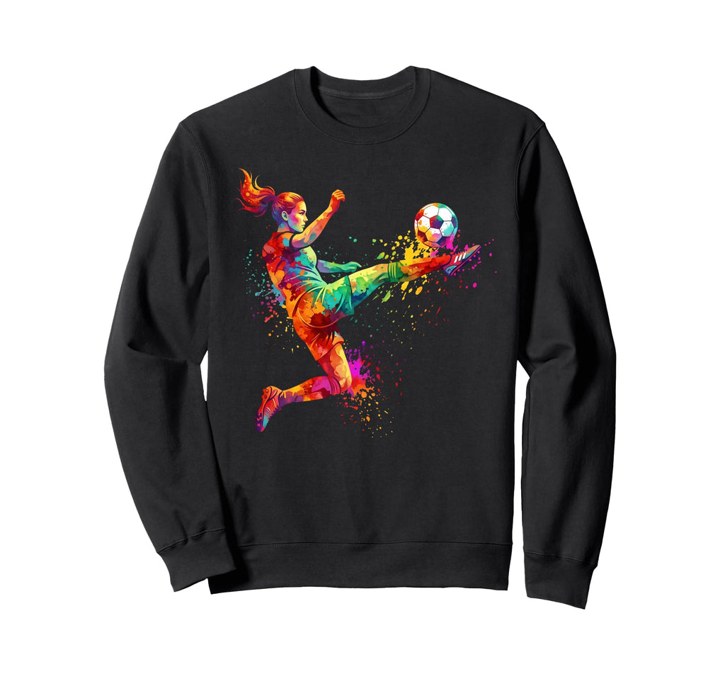Watercolor Soccer Trapping Sweatshirt - Custom Art Print for Adults