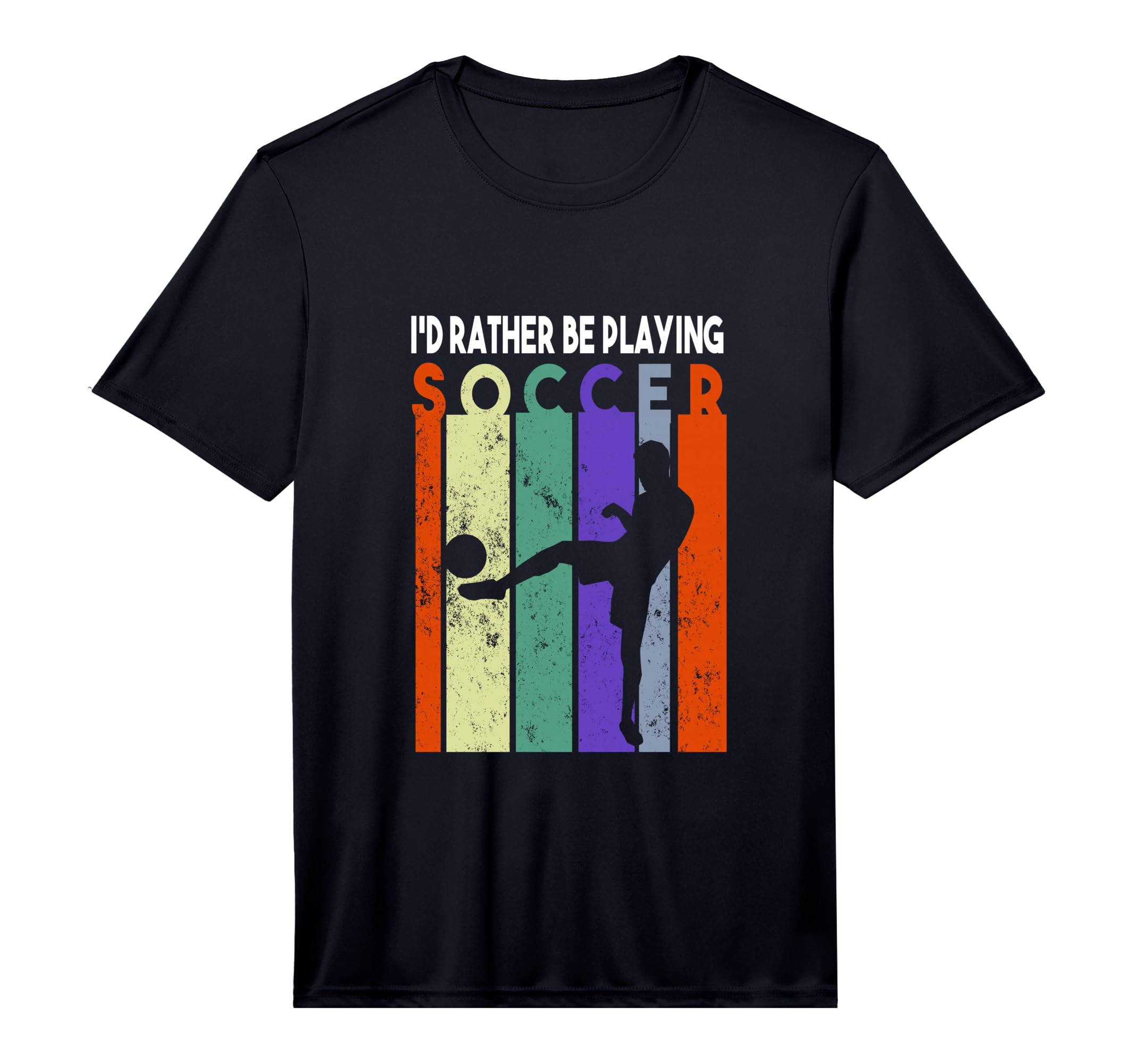 Id Rather Be Playing Soccer Player T-Shirt - Unique Graphic Men Women