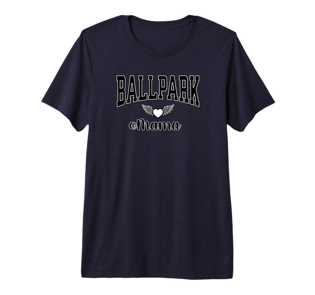 Ballpark Mama Baseball Moms Soccer Moms T-Shirt - Custom Art Print Unisex
