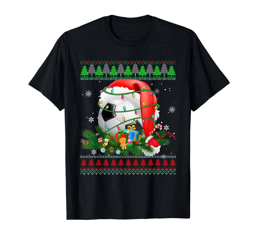 Ugly Pajama Soccer Lights Sport T-Shirt - Fun Novelty Design Men Women