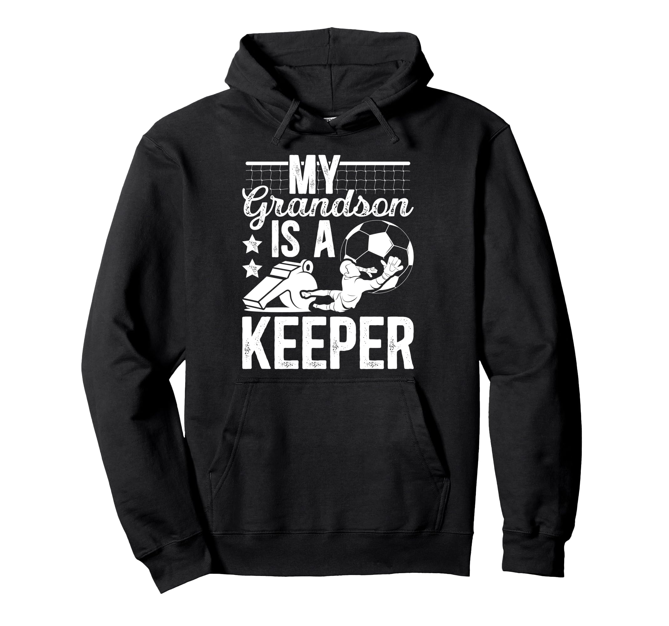Proud Soccer Keeper Pop Pop Grandpa Soccer Hoodie - Unique Graphic Unisex