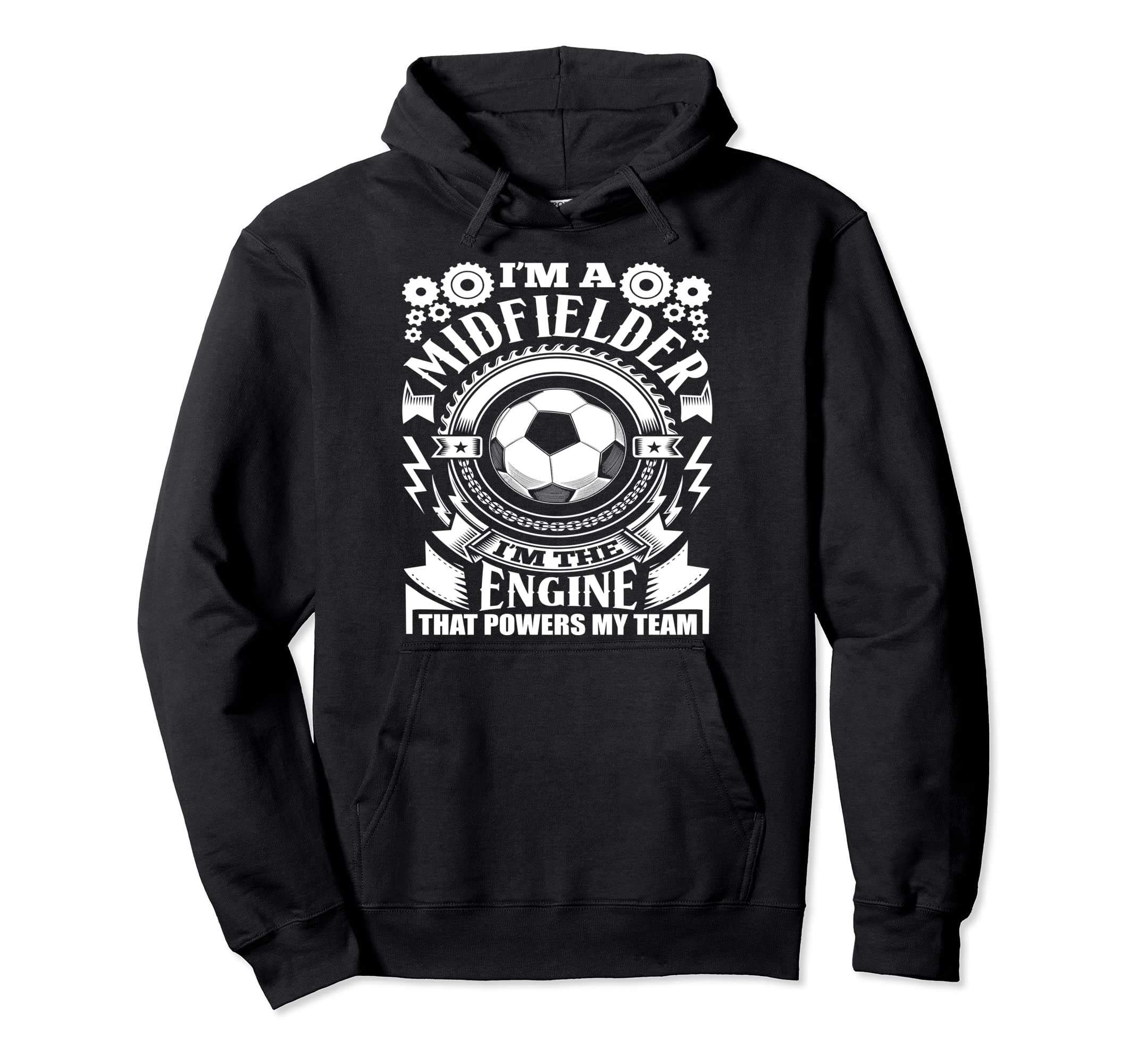 Im Midfielder Soccer Hoodie - Unique Graphic Men Women