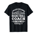 Funny Basketball Coach Gift T-Shirt - Trendy Graphic for Adults