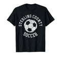 Sterling County Soccer Distressed 90S T-Shirt - Trendy Graphic for Adults