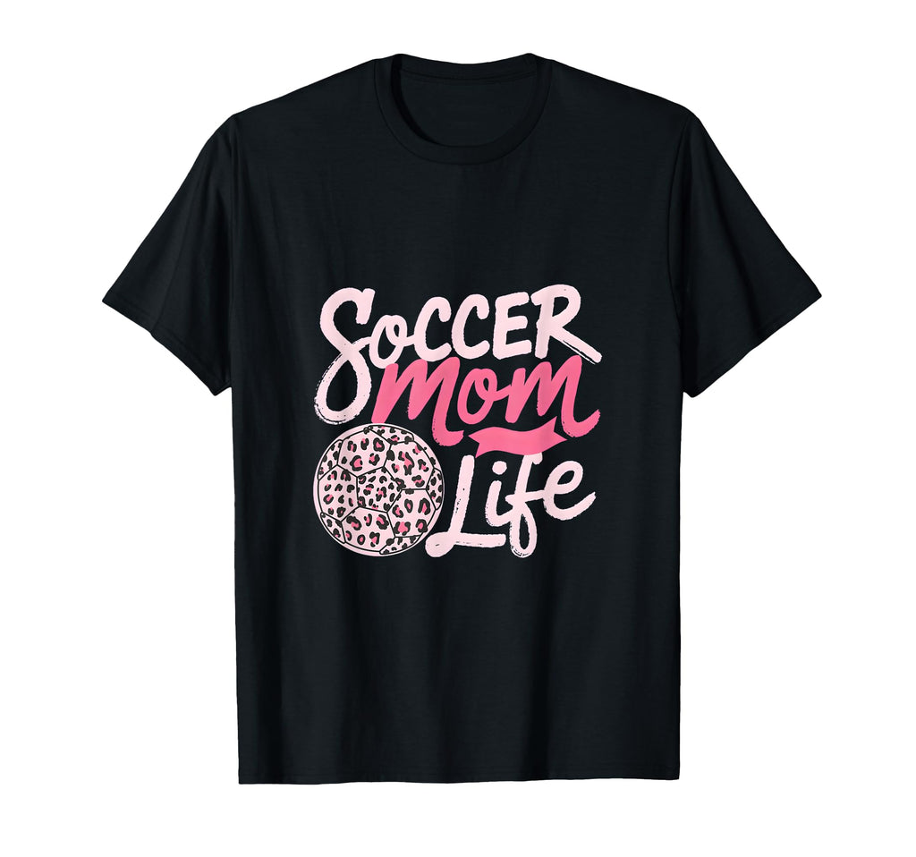 Soccer Mom Life Leopard Mama T-Shirt - Custom Art Print Men Women