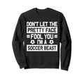 Soccer Teen Soccer Lover Player Sports Sweatshirt - Minimalist Print Unisex