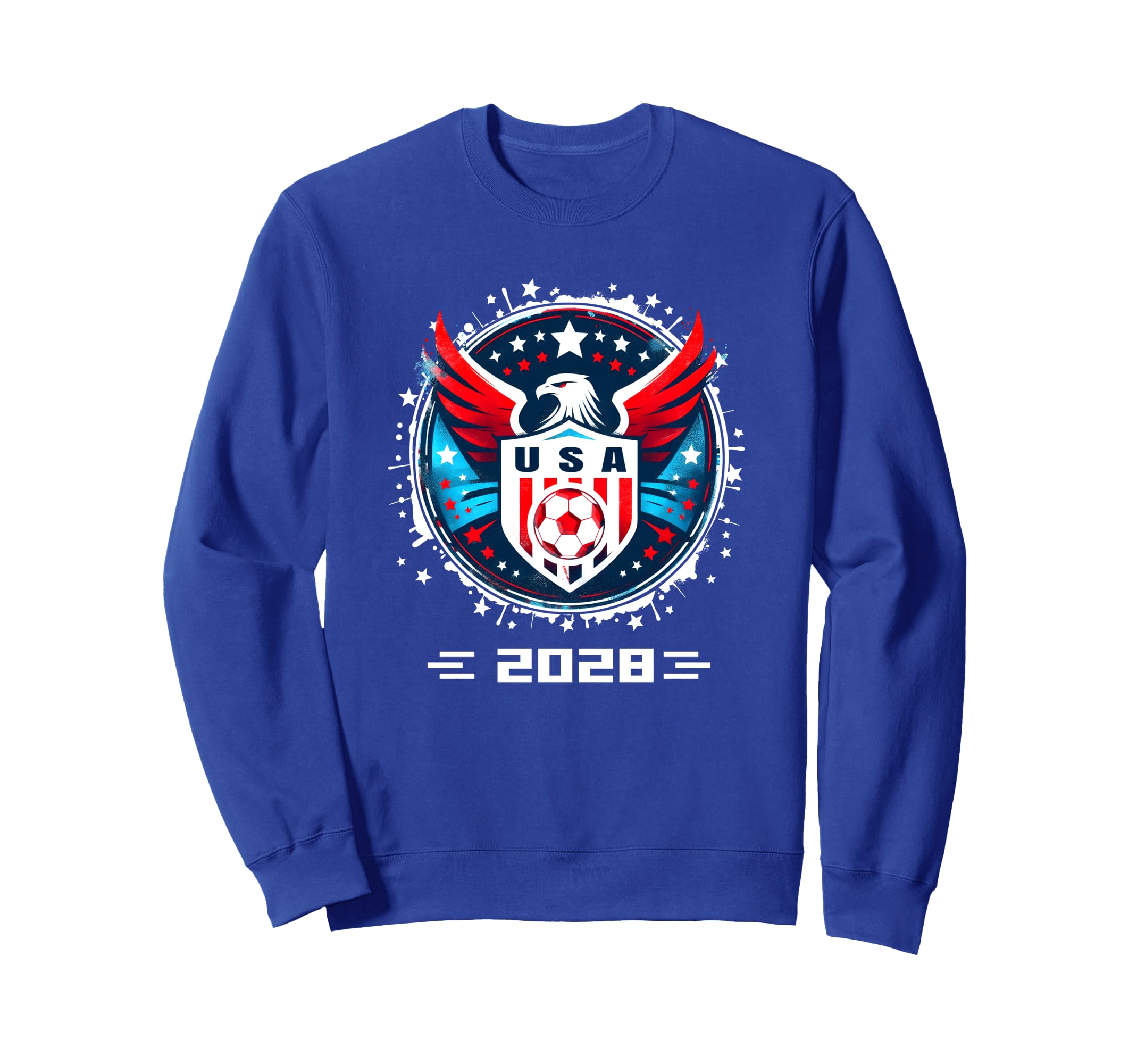 American Flag Soccer Soccer Sweatshirt - Casual Everyday Wear Men Women