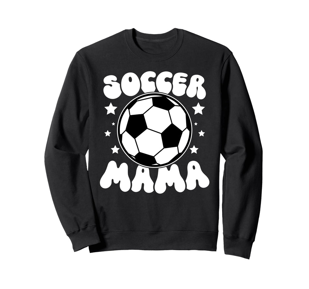 Soccer Mama Groovy Soccer Mom Sweatshirt - Casual Everyday Wear for Adults