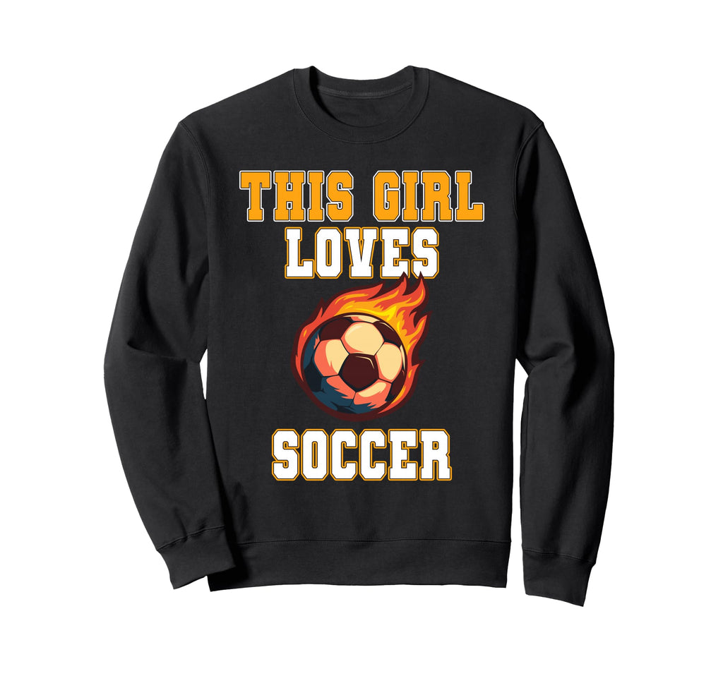 This Loves Soccer Game Day Female Soccer Sweatshirt - Unique Graphic Unisex