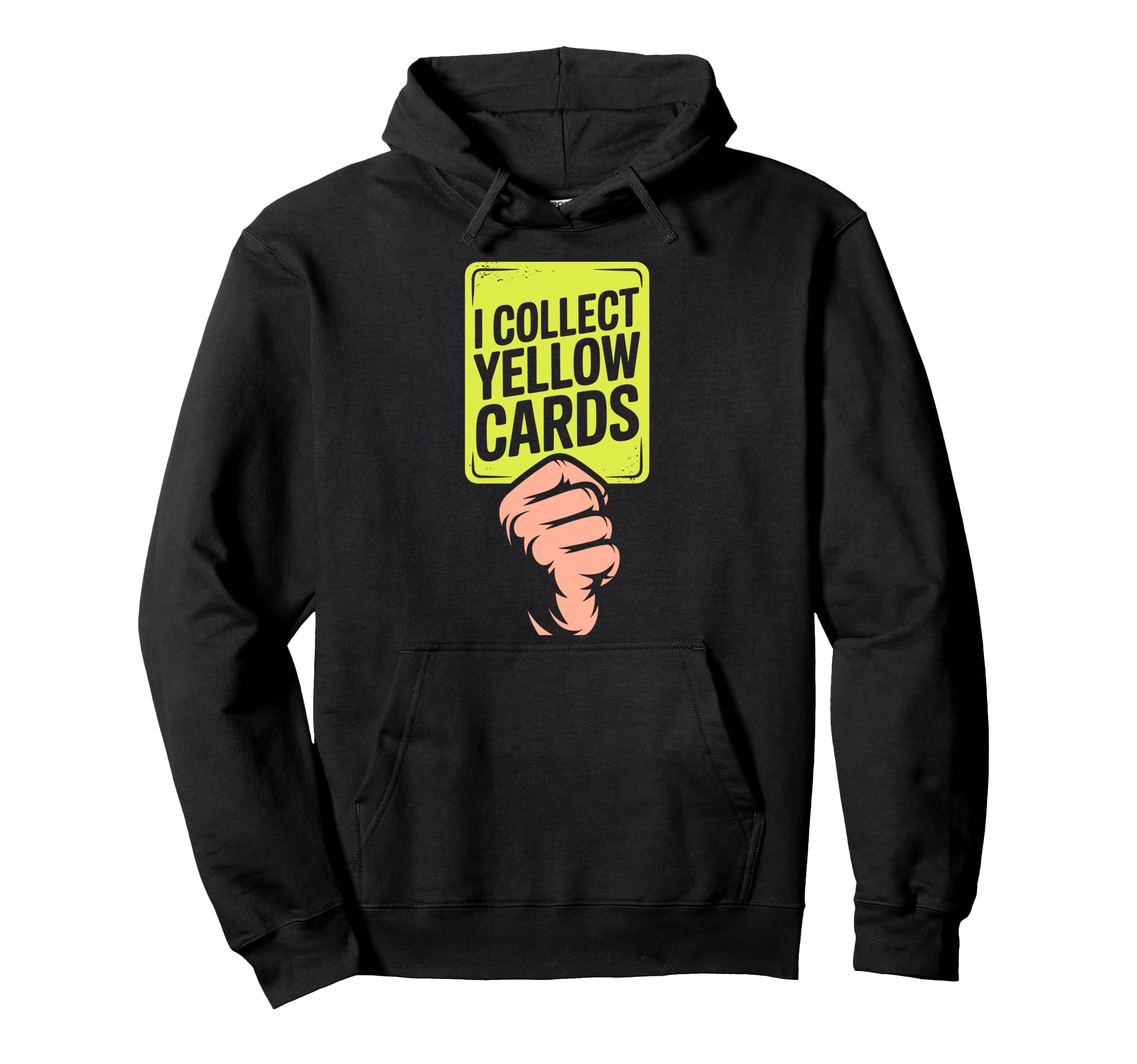 I Collect Yellow Cards Soccer Player Hoodie - Custom Art Print Men Women