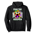 Fear Keeper Soccer Goalkeeper Goalie Hoodie - Minimalist Print for Adults