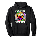 Fear Keeper Soccer Goalkeeper Goalie Hoodie - Minimalist Print for Adults