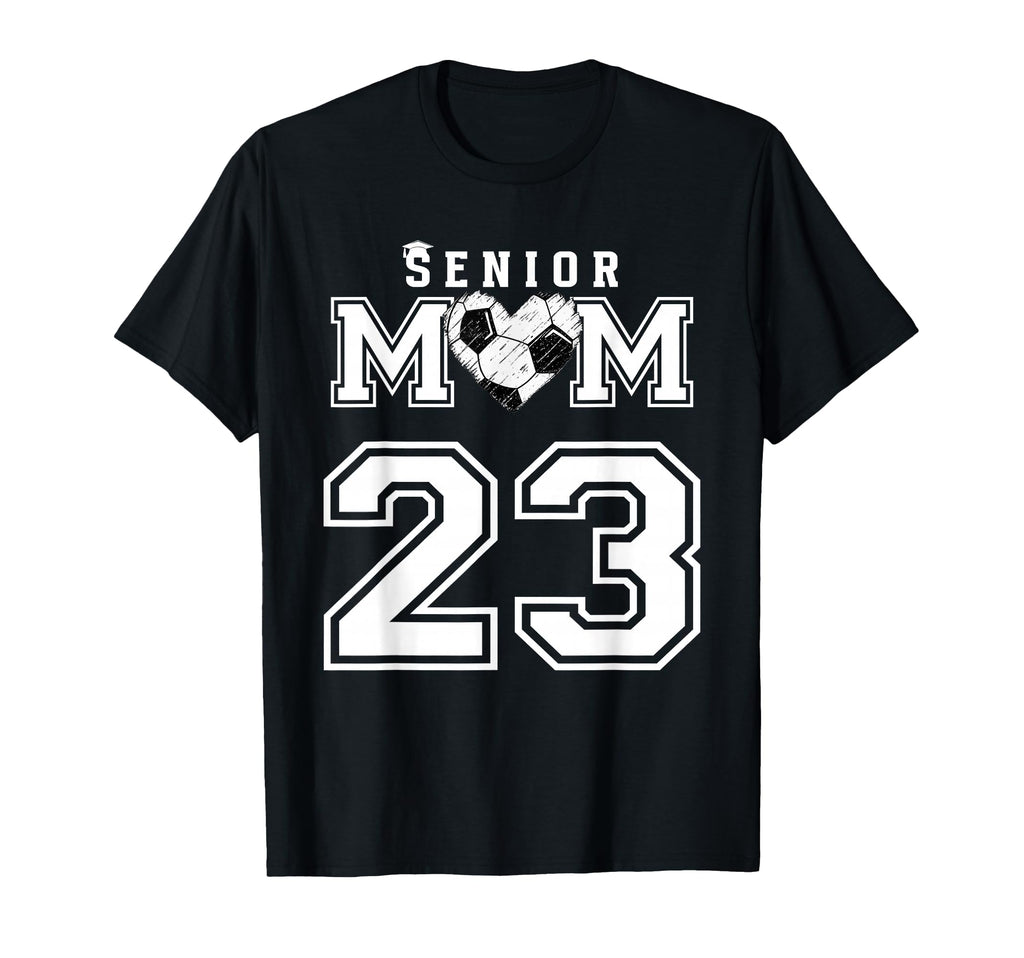 Proud Senior Soccer Mom Custom Jersey T-Shirt - Minimalist Print Men Women