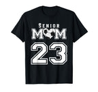 Proud Senior Soccer Mom Custom Jersey T-Shirt - Minimalist Print Men Women