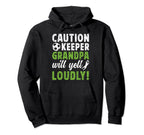 Soccer Keeper Grandpa Will Yell Hoodie - Fun Novelty Design for Adults