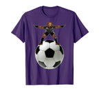 Bear Goalie Soccer Ball Behrbones T-Shirt - Custom Art Print Men Women