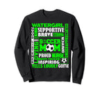 Soccer Mom Traits Best Words Green Sweatshirt - Trendy Graphic for Adults