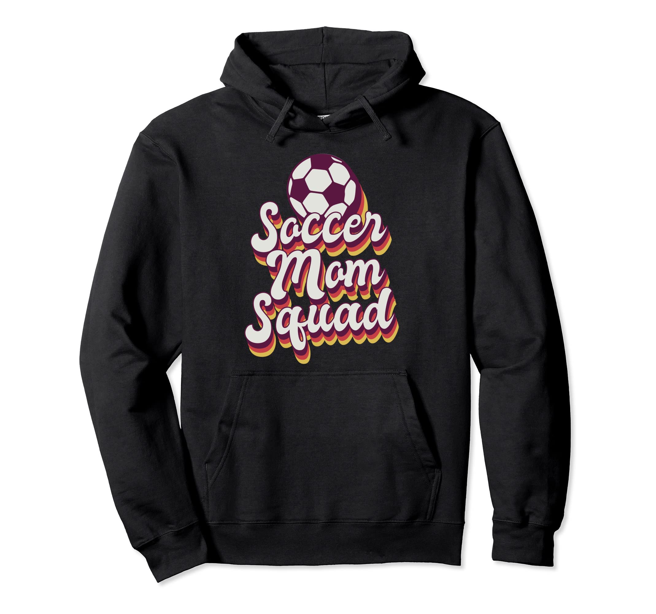 Soccer Mom Squad Mothers Day Football Player Hoodie - Trendy Graphic Unisex