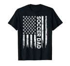 Usa American Flag Soccer Dad T-Shirt - Aesthetic Graphic Men Women