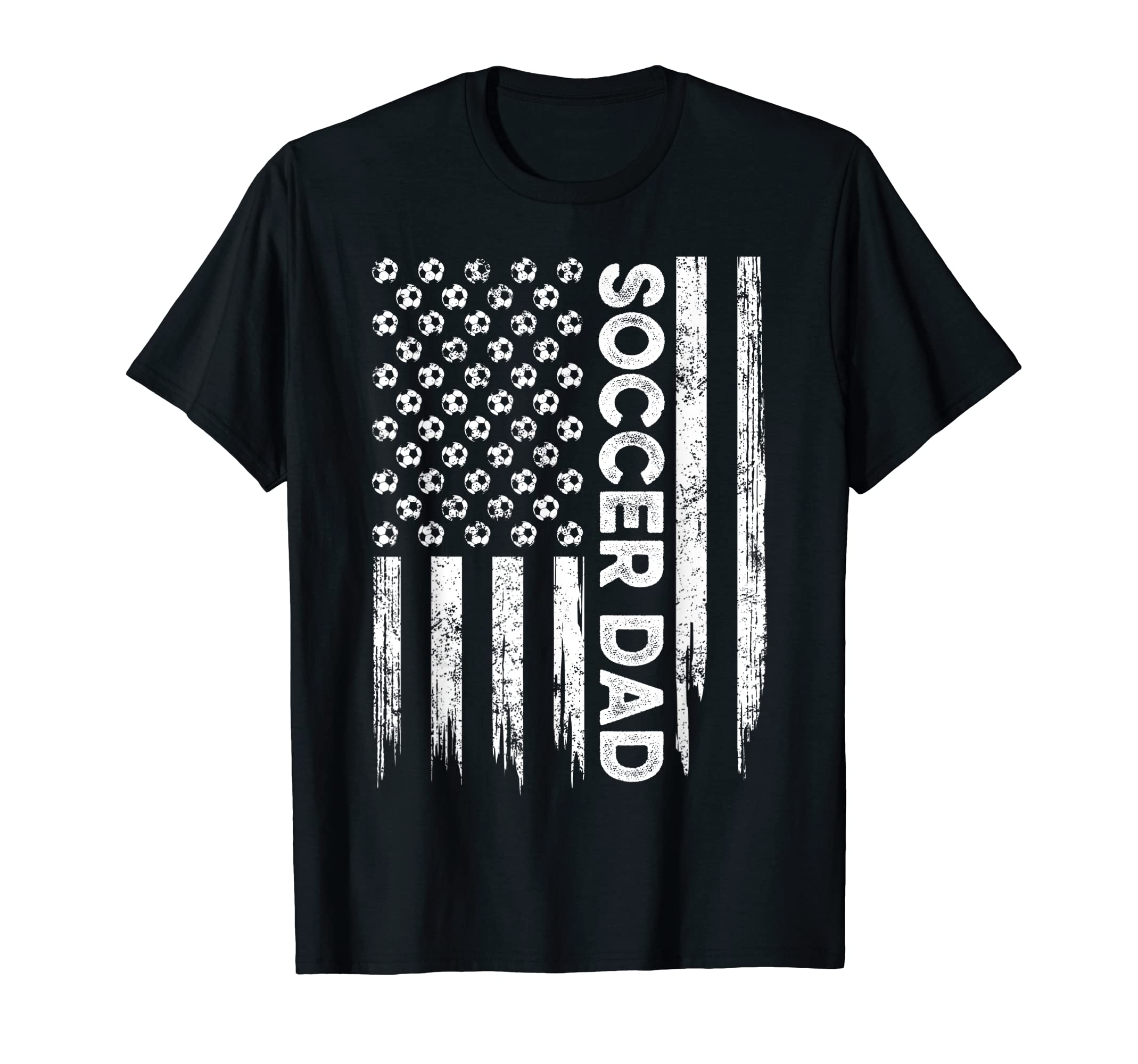 Usa American Flag Soccer Dad T-Shirt - Aesthetic Graphic Men Women
