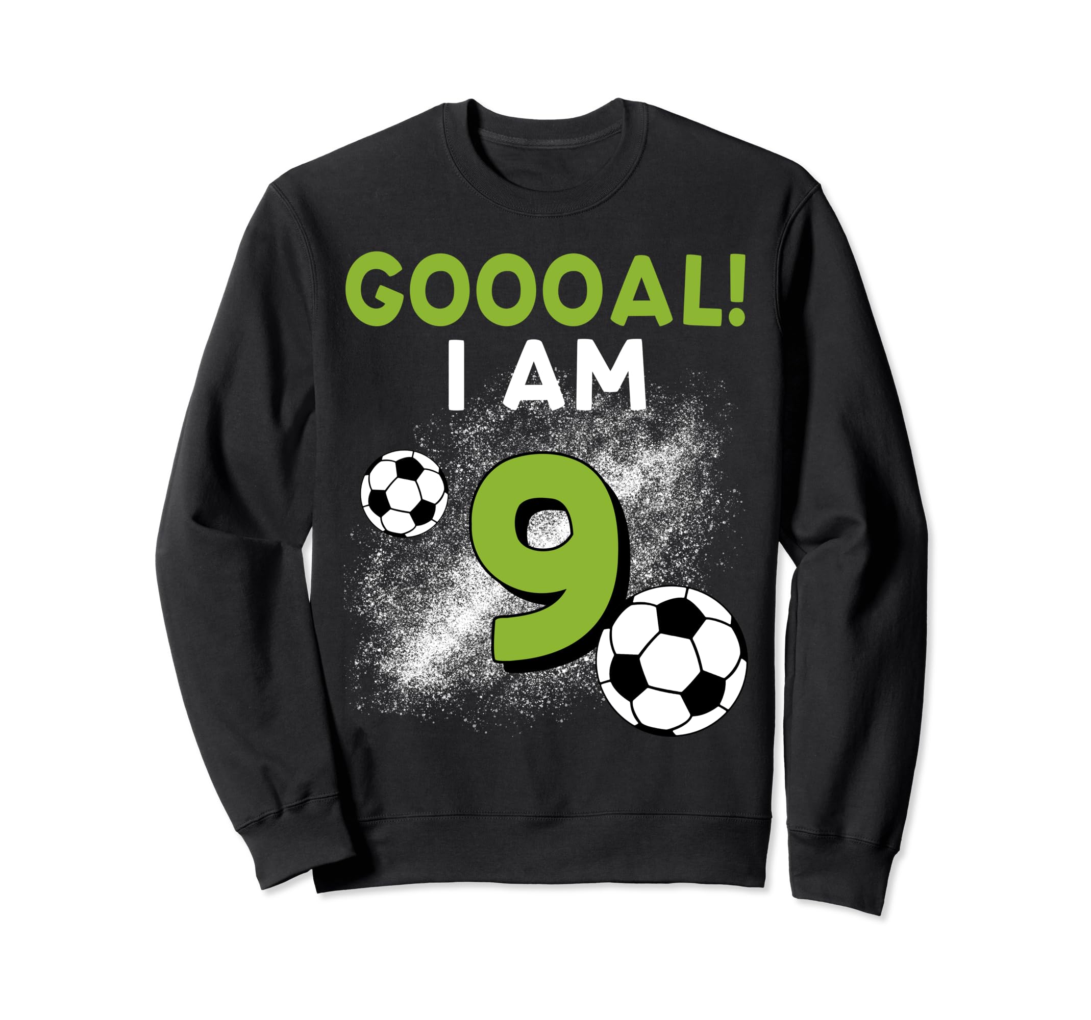 9Th Birthday Soccer Theme 9Year Old Sweatshirt - Trendy Graphic Men Women