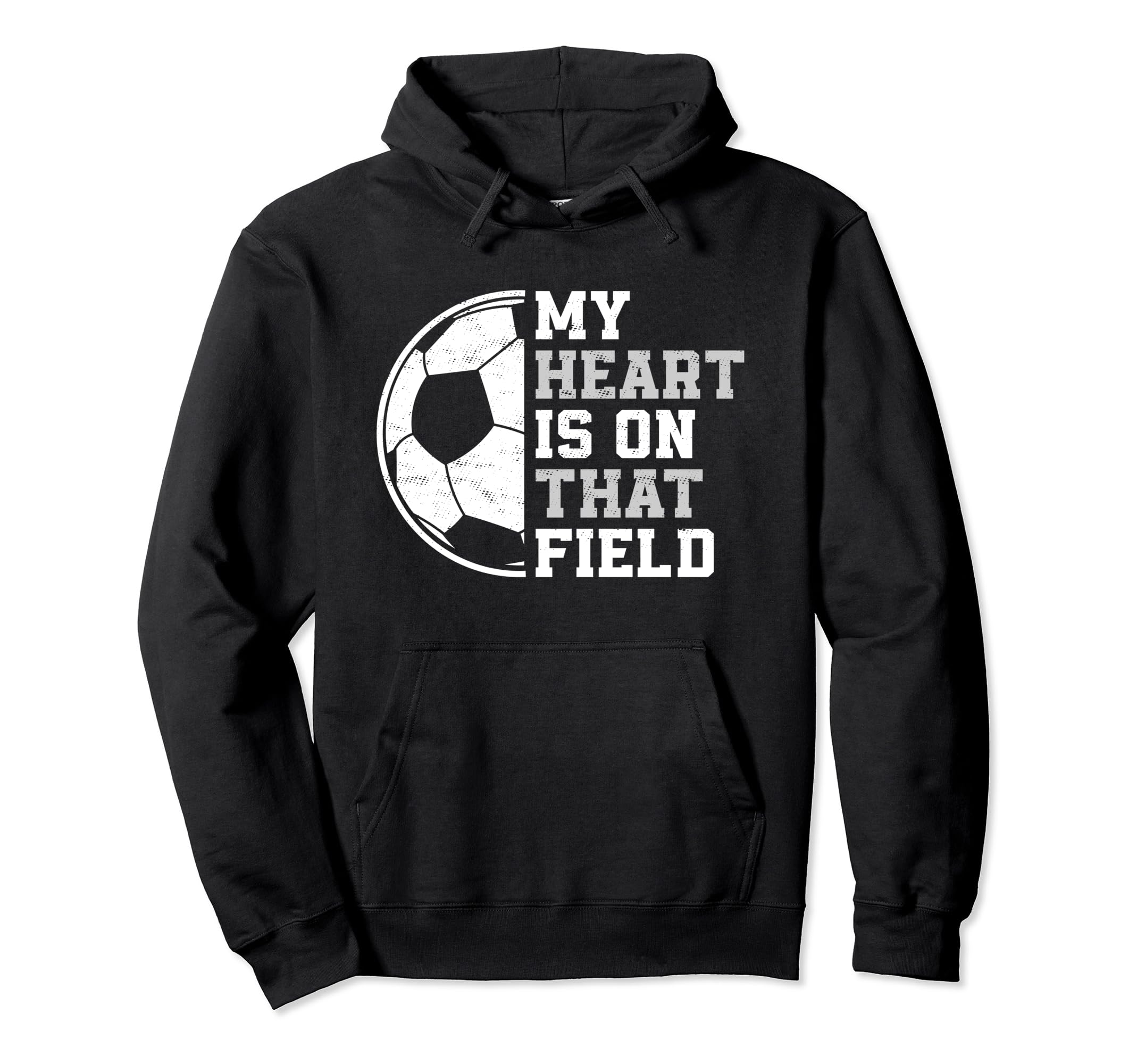 My Heart Is That Soccer Field Proud Soccer Hoodie - Trendy Graphic Unisex