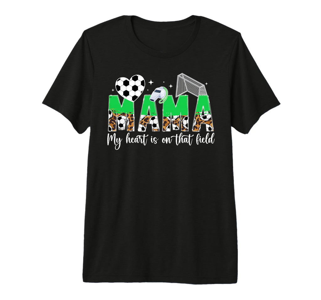 My Heart Is That Field Soccer Mom Soccer T-Shirt - Custom Art Print Unisex