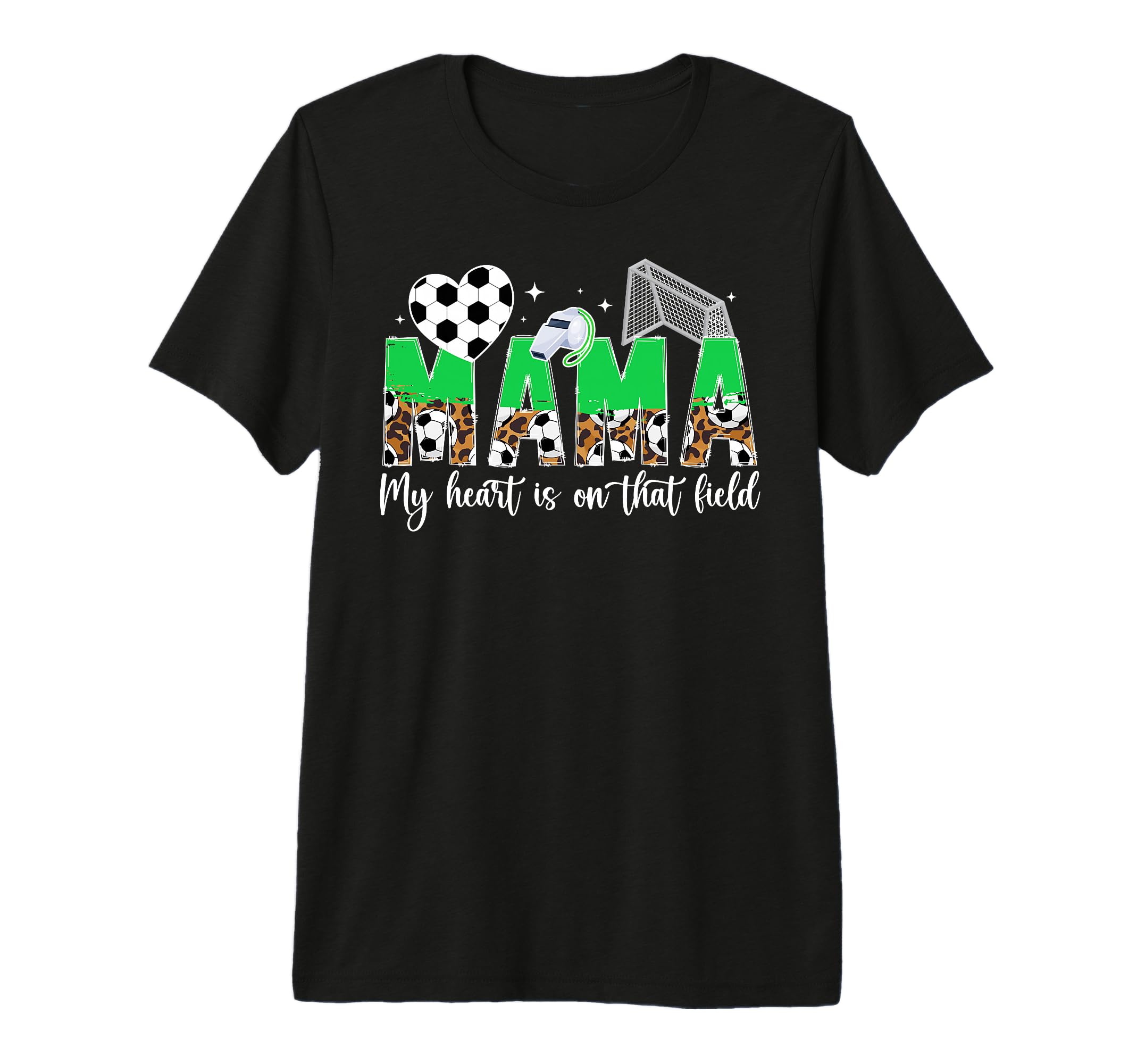 My Heart Is That Field Soccer Mom Soccer T-Shirt - Custom Art Print Unisex