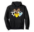 Softball Volleyball Soccer Heart Funny Hoodie - Novelty Apparel Unisex