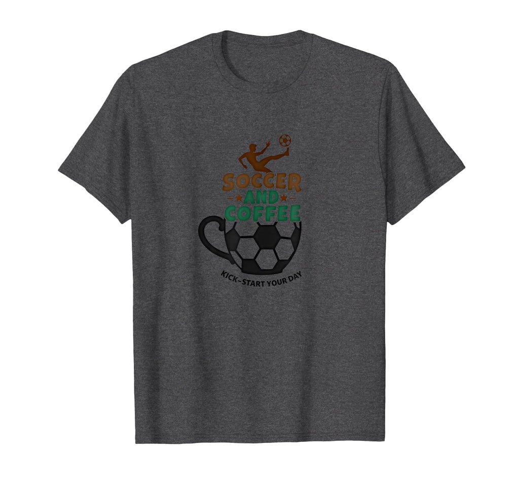 Soccer Mom Soccer And Coffee Kick Sweatshirt - Graphic Print for Adults