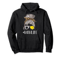 Soccer And Softball Mom Life Momlife Leopard Hoodie - Graphic Print Unisex