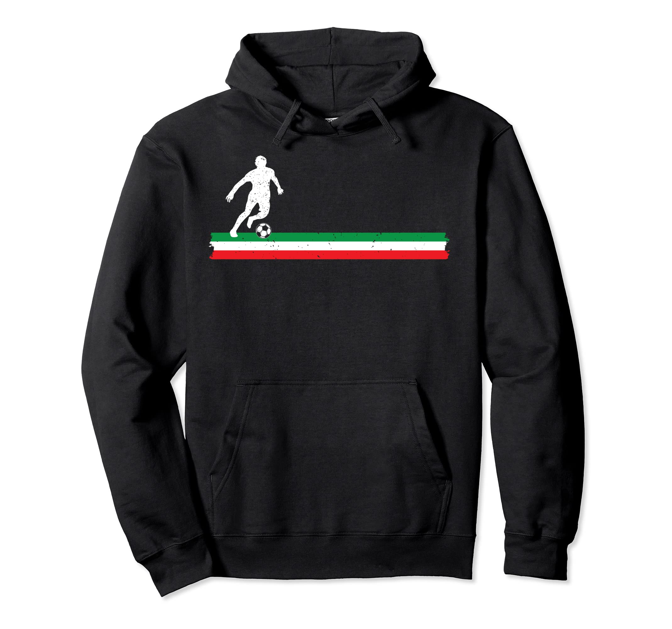 Italian Soccer Player Italy Flag Futbol Hoodie - Novelty Apparel Men Women
