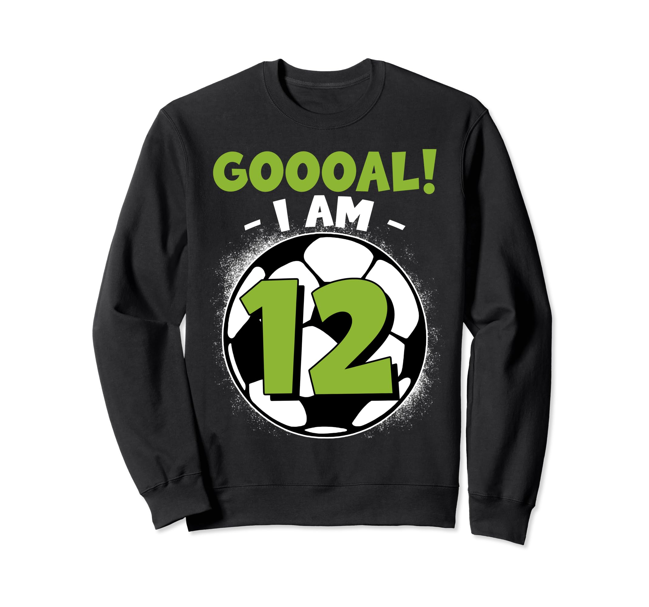 12 Year Old Birthday Soccer Sweatshirt - Aesthetic Graphic for Adults