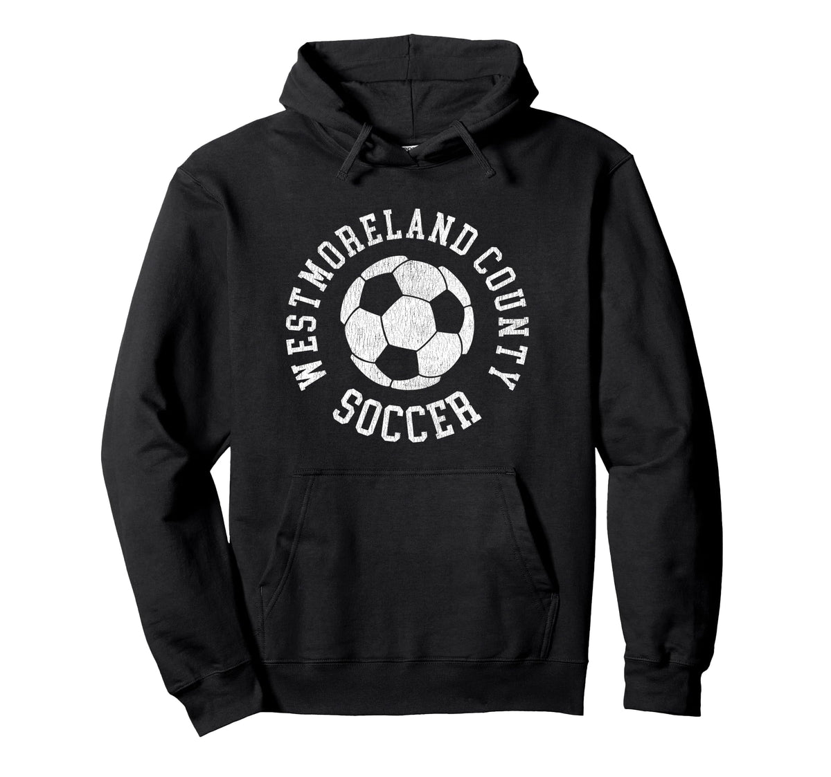 Westmoreland County Soccer Distressed Hoodie - Casual Everyday Wear Unisex