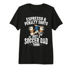 Soccer Dad Thing Coffee Lover Tri T-Shirt - Aesthetic Graphic Men Women