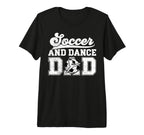 Mens Soccer And Dancing Dad Dancer And T-Shirt - Minimalist Print Unisex
