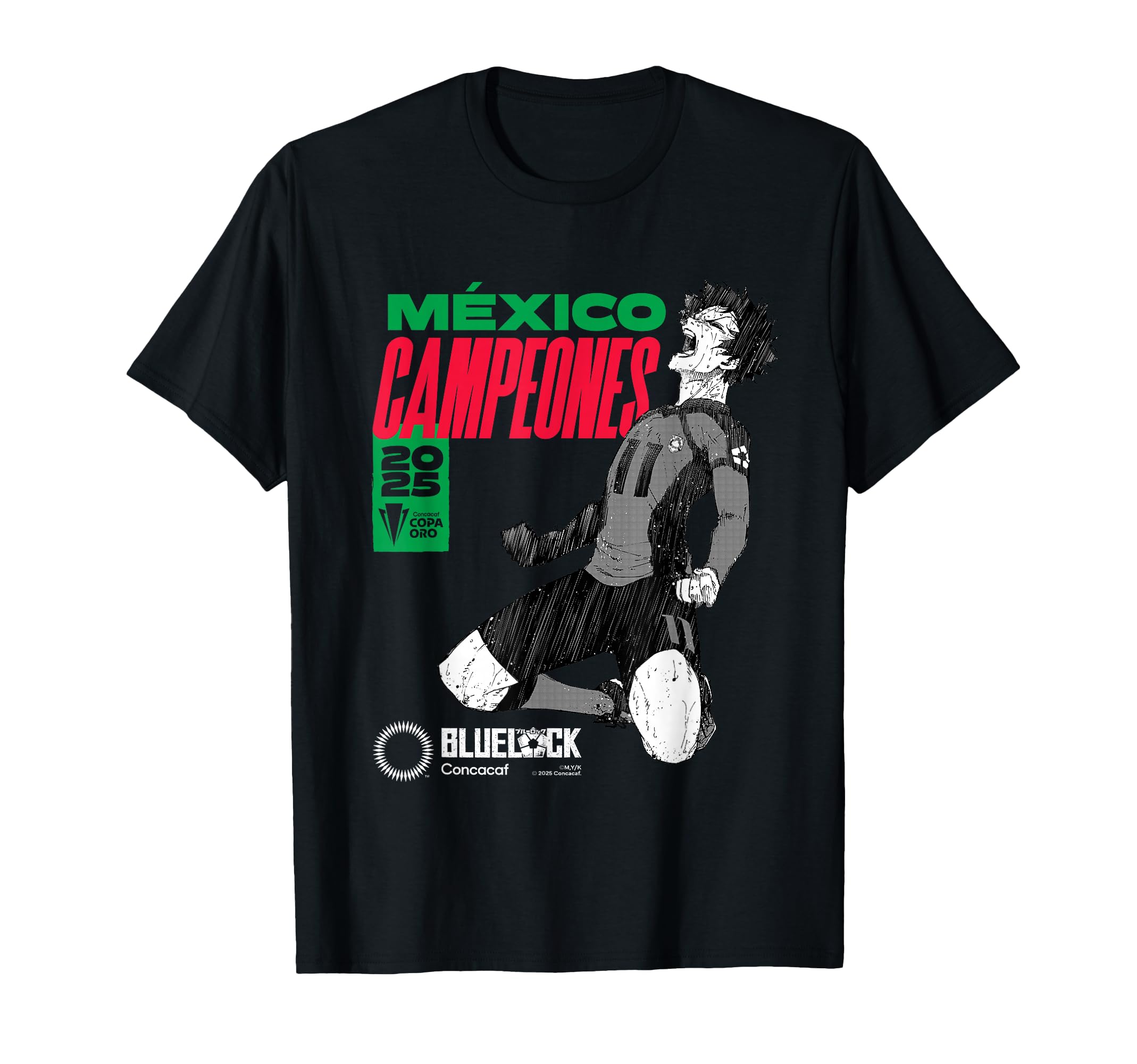 2025 Concacaf Vs Blue Lock Mexico T-Shirt - Custom Art Print Men Women