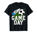 Game Day Soccer Ball Hearts Soccer Mom T-Shirt - Unique Graphic Unisex
